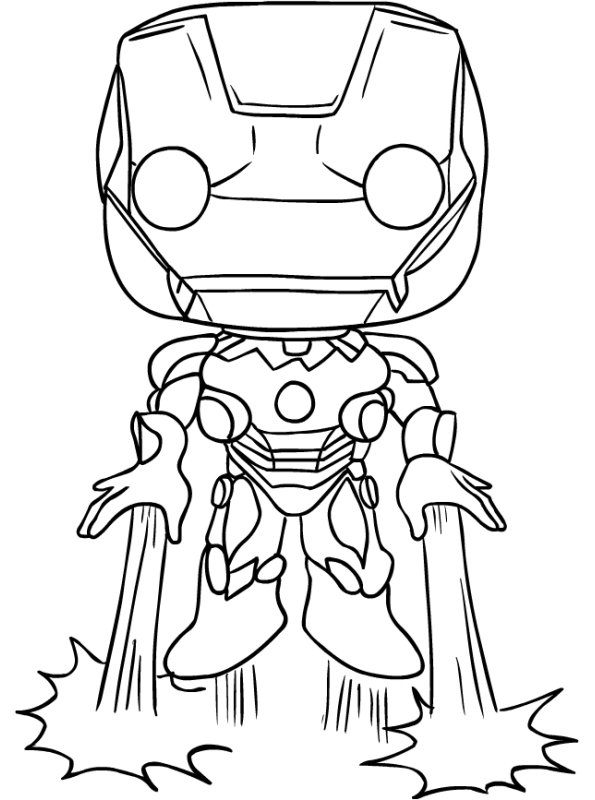 Kids-n-fun.com | Coloring page Funko Pops Marvel Iron Man